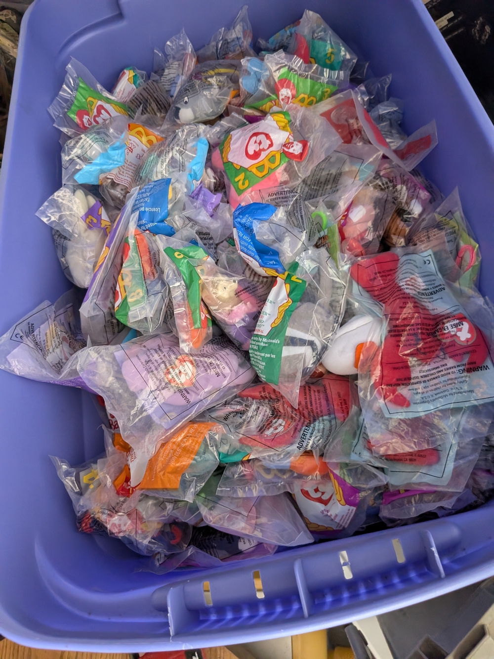 McDonald's Multicolored Sealed Happy Meal Plush Lot (Beanie Babies)